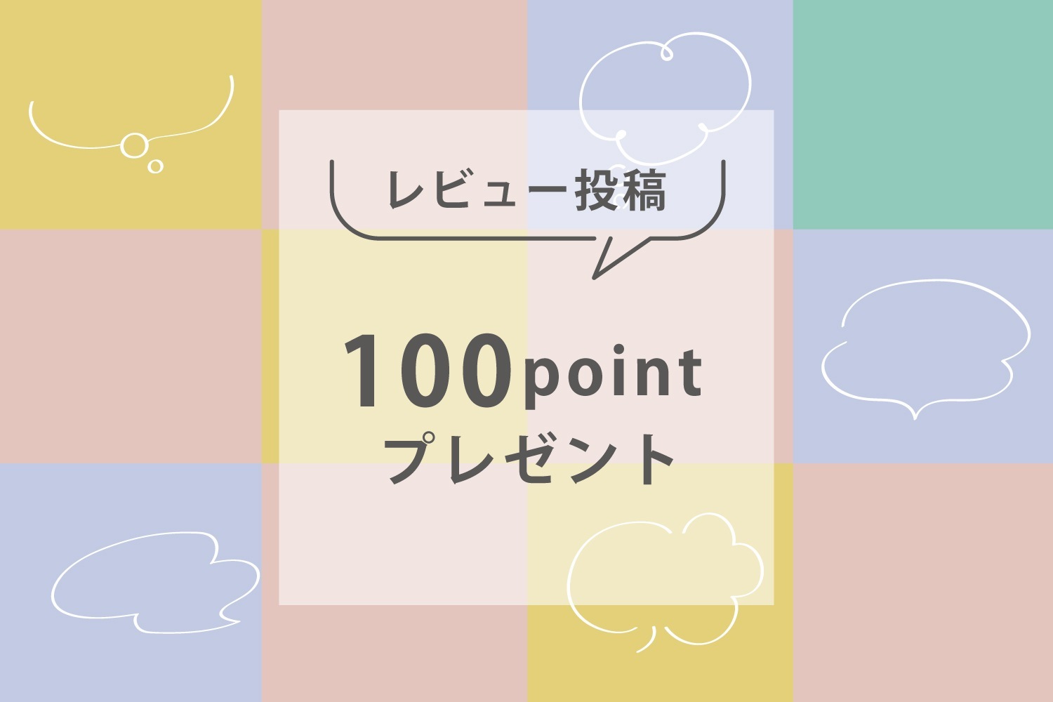 レビュー投稿で100ポイントプレゼント♪