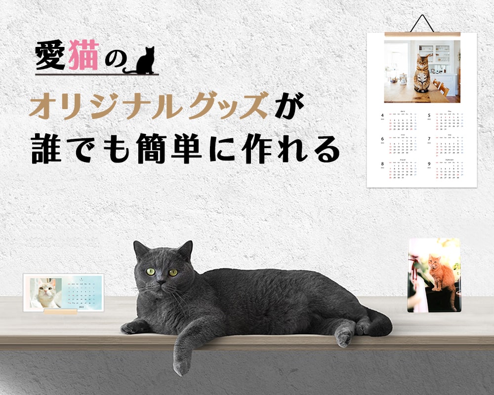 愛猫のオリジナルグッズが誰でも簡単につくれる！